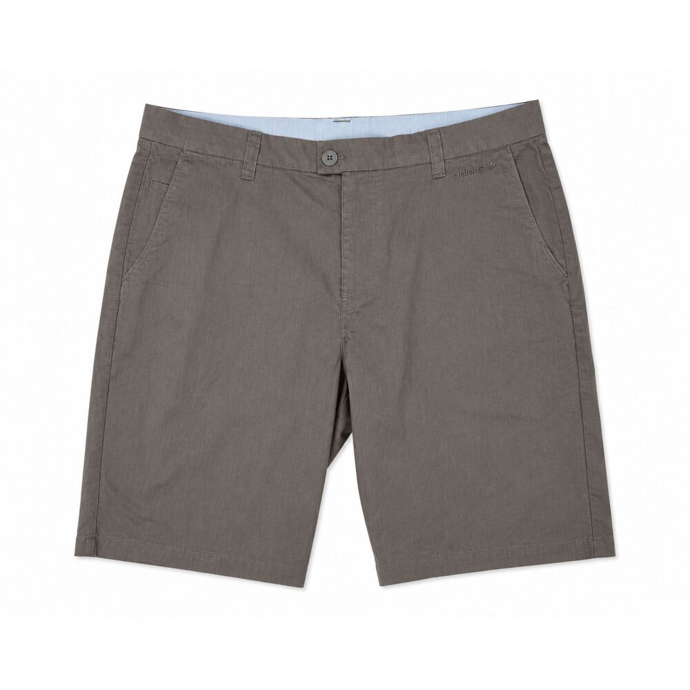 Adidas Golf Shorts Brown Chino Flat Front Men's 36 Performance Casual Stretch